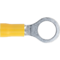 SEALEY Easy-Entry Ring Terminal Ø10.5mm (3/8") Yellow Pack Of 100 | YT16 | GSF Car Parts