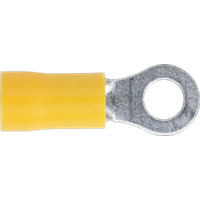 SEALEY Easy-Entry Ring Terminal Ø5.3mm (2Ba) Yellow Pack Of 100 | YT18 | GSF Car Parts