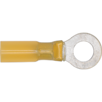 SEALEY Heat Shrink Ring Terminal Ø8.4mm Yellow Pack Of 25 | YTSR2584 | GSF Car Parts