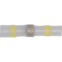 SEALEY Heat Shrink Butt Connector Solder Terminal 12-10 Awg Yellow Pack Of 25 | YTSSB25 | GSF Car Parts