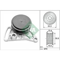 Ina Spannrolle für Keilrippenriemen Audi A4 A6 Cabriolet Skoda Superb VW Passat