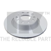 2 NK Bremsscheiben + Beläge hinten Audi A3 Seat Alhambra Skoda Yeti VW CC Passat