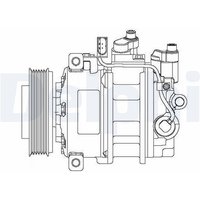 Delphi Klimakompressor Audi A8 Q7 VW Phaeton Touareg