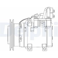 Delphi Klimakompressor Ford Ranger Mazda B-Serie Bt-50