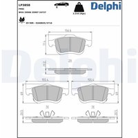 Delphi Bremsbeläge vorne Fiat 500l