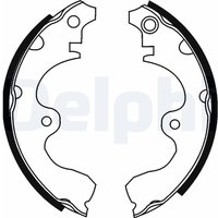 Delphi Bremsbacken hinten Toyota Paseo Starlet