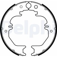 Delphi Bremsbacken hinten Lexus Lx Toyota Land