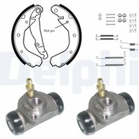 Delphi Bremsbacken vormontiert hinten Opel Corsa Kadett