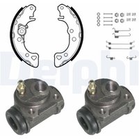 Delphi Bremsbacken vormontiert hinten Citroen Saxo Peugeot 106