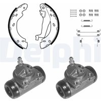 Delphi Bremsbacken vormontiert hinten Smart City-Coupe