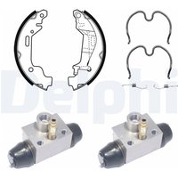 Delphi Bremsbacken vormontiert hinten Opel Agila