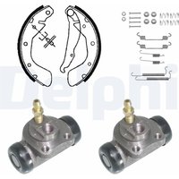 Delphi Bremsbacken vormontiert hinten Opel Astra Corsa Tigra Vectra