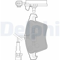 Delphi Bremsbeläge vorne VW Transporter T5 T6