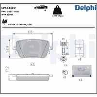 Delphi Bremsbeläge hinten Mercedes Eqa Eqb