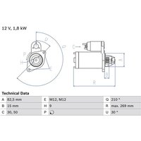 Bosch Anlasser Audi Ferrari Skoda VW