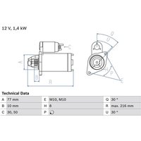 Bosch Anlasser Mitsubishi