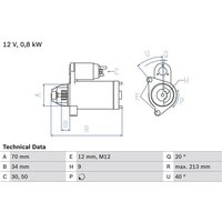 Bosch Anlasser Honda City Civic Jazz