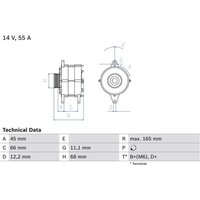 Bosch Lichtmaschine Abarth Fiat Lancia Seat