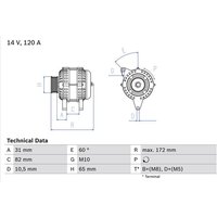 Bosch Lichtmaschine Audi 100 80 A4 A6 A8 Cabriolet Coupe VW Passat