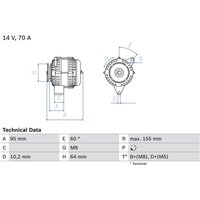 Bosch Lichtmaschine Citroen Peugeot