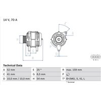 Bosch Lichtmaschine Toyota Carina Celica Corolla Corona