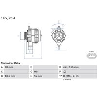 Bosch Lichtmaschine Suzuki Alto Baleno Wagon