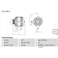 Bosch Lichtmaschine Mercedes Nissan VW