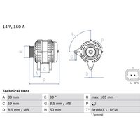 Bosch Lichtmaschine Nissan Opel Renault