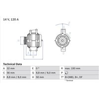 Bosch Lichtmaschine Jeep Grand