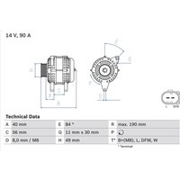 Bosch Lichtmaschine VW California Transporter