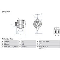 Bosch Lichtmaschine Nissan Patrol Terrano