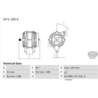 Bosch Lichtmaschine Ford C-Max Focus