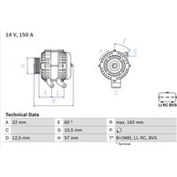 Bosch Lichtmaschine Land Rover Discovery Range