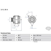 Bosch Lichtmaschine Mazda 2 3