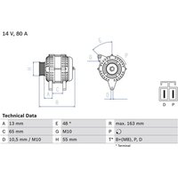 Bosch Lichtmaschine Mazda 3