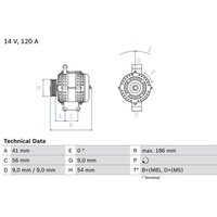 Bosch Lichtmaschine Fiat Peugeot
