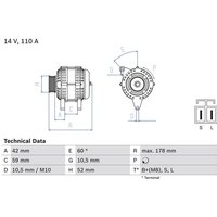 Bosch Lichtmaschine Nissan Rogue Teana X-Trail