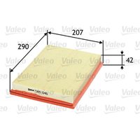 Valeo Luftfilter Opel Combo Corsa Meriva Tigra