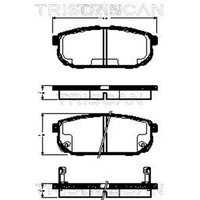 Triscan Bremsbeläge hinten Kia Sorento 1