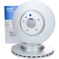 2 Delphi Bremsscheiben vorne Audi A4 A5 A6 A7 A8 E-Tron Q5 Q7 Q8 VW Touareg