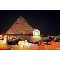 Pyramids of Giza Sound and Light Show from Cairo