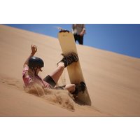 Private Desert Sandboarding Camel riding tour