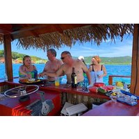 East End Private Floating Tiki Island Adventure, Lunch & Transportation