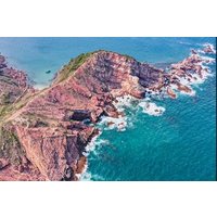 Island Hopping Tour in Flaming Red Coast, Hong Kong Geopark