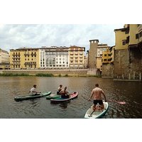 One-oar Surfing on the Arno River from Florence