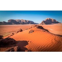 From Petra : Wadi Rum Private 8 - hours roundtrip tour .