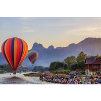 Vang Vieng Hot Air Balloon Experience and Longtail Boat