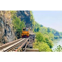 Kanchanaburi Hellfire Pass and Train Riding Along Death Railway.