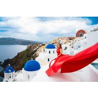 Santorini Flying Dress for 4 Ladies Private Experience