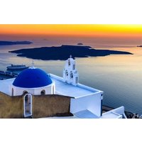 Private Santorini Tour and Transfer Mini Van for Up to 6 Guests